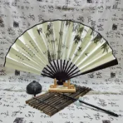 扇子 複古 折疊竹扇 廣告扇子定製 宣傳扇客製 印刷logo 印圖文 旅遊贈品 禮品扇 紀念品 書法扇 擺件 拍照影片扇