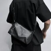 【LEEHER】男生/包包/圓筒包/通勤包/男生側背包/收納包/上班包/名牌包包/韓版包包/皮革包/