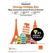 (店+)【翔翼通訊】 歐洲跨國網卡+門號預付卡-Orange Holiday-經典款20GB/30天上網+30分鐘國際電話(1入組)(W1p