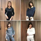 美國百分百【全新真品】Armani Exchange 大學T 長袖 T恤 T-shirt 上衣 AX 水鑽 女 H634