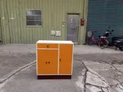 【安鑫】3尺檜木實木製推門開門單抽置物櫃/電器櫃/廚房收納櫃【A960】
