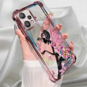 適用於realme Narzo 50 Pro 5G手機殼粉色電鍍卡通矽膠TPU防摔手機殼realme Narzo 50 