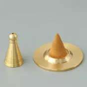 (店+)黃銅本色塔模套裝 ｜香道用品 居家手工塔香制作 塔香模具 塔香爐 錐香模 塔香模 香模 香粉塔 香道用具