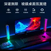 (店+)Vimi 维米 電競房氛圍燈 千層深淵鏡桌面拾音燈 藍牙車載拾音律動燈 節奏夜燈 空間彩光裝飾燈