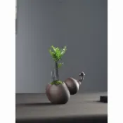 🚀臺灣出貨🚀「泡泡」✩可開發票✩ 熱銷 創意 葫蘆花盆 多肉綠植 金彈子 造型 紫砂 黑松 小鐵樹 透氣文竹 禪意花盆