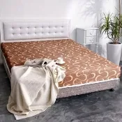 【品生活】日式護背式冬夏兩用彈簧床墊三件式房間組-雙人5尺-白色四扣床片+愛麗娜床底/12cm腳+彈簧床