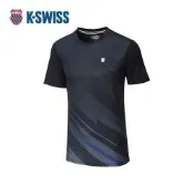 K-SWISS 運動短袖 SUBLIMATION TEE 2 涼感 排汗 男款 黑色 108077-008