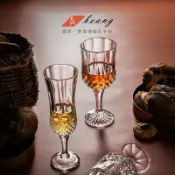 全球選品1館 生活百貨 鑽石紋理紅酒杯套裝家用喝白葡萄酒杯香檳杯水晶洋酒杯子創意酒