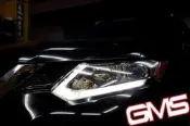 X-TRAIL 15年 改裝 魚眼大燈 HID 模組 總成 電鍍飾圈 燻黑 H1 40瓦
