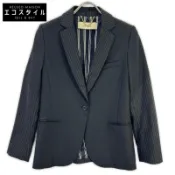 【DOKODEMO】Paul Smith 黑色圓點條紋拼接夾克，38 碼 [二手]