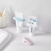 💥桃園出貨💥擠牙膏器牙膏夾子洗麵奶護手霜擠壓器手動擠壓牙膏軟管小樣捲壓器 7AFY
