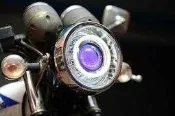 MY150 哈特佛 KTR 野狼 檔車 改裝 魚眼大燈 HID 模組 總成 LED 光圈 天使眼 惡魔眼 電鍍飾圈