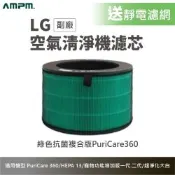 AMPM 適用 LG樂金 空氣清淨機濾芯 贈靜電空氣濾網 (副廠 淨化器 耗材  PuriCare360/HEPA 13/寵物功能增強版一代.二代/超淨化大白)