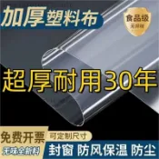 🔥臺灣出貨 透明加厚塑膠布 防風防雨塑膠紙 封窗家用裝修 防塵防寒防水防潮 大棚膜耐撕拉保溫遮雨PVC加强塑膠佈