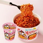 【三養火辣雞】火辣雞肉風味鐵板炒麵 奶油白醬風味 杯裝(80g)