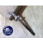 銀器飄香《990純銀 台灣製兩面都七星 七星劍 北斗七星 上帝公 寶劍  神明法器 純銀墜飾吊飾 吊墜》