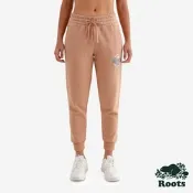 Roots女裝- OUTDOOR ADVENTURES 棉褲-牛軋糖粉