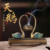 新北出貨🔥 香爐 日式香爐 天鵝湖香爐 室內沉香薰 香爐擺件 擺件盤 檀香爐 仿古香薰爐