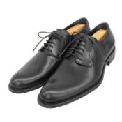【DOKODEMO】全新未使用GIORGIO ARMANI Armani 男士黑色繫帶皮鞋，41 碼，附鞋盒和防塵袋，義大利製