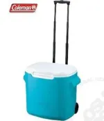 大里RV城市【美國 Coleman】 26.5L拖輪置物型冰桶-厚壁.保冷冰箱.拉桿式行動冰箱.食物保鮮 CM-0029