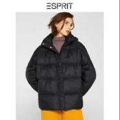 Esprit 女 羽絨外套 連帽外套 保暖 時尚 有型 黑色 版偏大 oversize 保證正品 公司貨