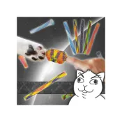 (店+)【毛皇上】捲管彈簧逗貓玩具逗貓條/尼龍編織/伸縮彈跳/捲管彈簧/網管/逗貓棒/逗貓玩具