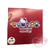 【買動漫】小花花日本精品♥hello kitty凱蒂貓好朋友系列蛋捲餅乾附鐵盒紅鐵盒 下午茶點心必備品 15002204