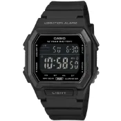 【CASIO】卡西歐 大視窗震動鬧鈴運動電子錶-黑 / W-738H-1B 台灣卡西歐保固一年
