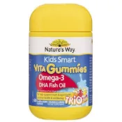 Natures way 佳思敏兒童DHA 魚油軟糖60粒