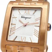 【DOKODEMO】Salvatore Ferragamo Legacy SFRS00222 全新未使用（錶盤有輕微划痕）GP石英錶 銀色錶盤/玫瑰金錶帶 男士 [二手]