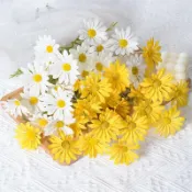 現貨 日日囍∞仿真波斯菊 小雛菊 新娘捧花 外拍手捧花 花瓶裝飾 仿真花 韓系風格 自助婚紗 婚攝道具 塑膠花 展場布置