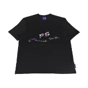 【Paul Smith】PAUL SMITH 字母拼色LOGO多彩PS印花棉質短袖T恤(男款/黑)