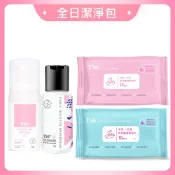 TS6 全日潔淨包x1入(潔淨慕斯30g+手洗精45g+柔濕巾x2包) 私密清潔 旅行(品牌直營)