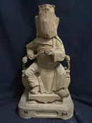~茶陶音刀~佛像藝術.~~關聖帝君體~SA806.粗胚存放十餘年。材質穩定. 創作.練習好素材.品項如照片所示