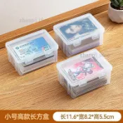 新品🌹信用卡收納盒風琴式防盜刷卡盒 大容量名片盒 辦公桌面收納 生日交換禮物卡片收納盒防塵透明塑料銀行卡名片盲盒卡桌面