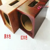 昕購商鋪 【台灣現貨】5寸空箱5寸汽車雙喇叭音箱試音箱體實木色音響外殼低音炮箱6.5寸
