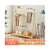 (店+)優質實木框架 掛衣架 衣帽架 落地衣帽架 衣服收納架 簡易衣櫃 衣帽褲架 現代簡約 衣架子 吊衣架 外套架子MH1