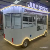 🔥【好生意小傢居生意小推車】電動四輪餐車小喫車移動餐車油炸燒烤早餐快餐車手抓餅熟食果蔬車保質量