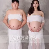 協貿國際日用品生活7館 079孕婦照服裝出租賃夫妻反串情侶孕照寫真影樓攝影紗裙藝術照