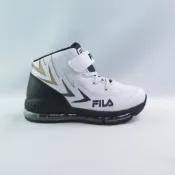 FILA 3B422Z100 中大童鞋 運動鞋 籃球鞋 免綁鞋帶 魔鬼氈 支撐 抗菌防臭 白黑【iSport愛運動】