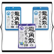 日本 龍角散 喉糖 藍莓/水蜜桃/薄荷/柚子 爽口喉糖 水蜜桃 柚子 薄荷 袋裝喉糖 獨立包裝 夾心糖