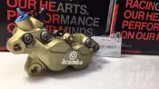 《Ys永欣》Brembo 義大利 豐年俐 金色銀字 對四卡鉗 XMAX 直上免修改