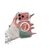 (店+)梅西C羅球衣支架適用iphone16promax蘋果17手機殼電鍍秒變殼 YT811手機殼