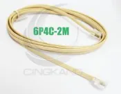 京港電子【310801000000】6P4C 雙頭 2M 電話線(6P4C-2M)