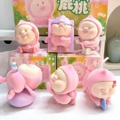 玩樂主義屁桃君運動達人系列盲盒手辦公仔周邊桌面擺件禮物