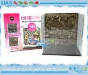【~魚店亂亂賣~】BF-2F30-3D台灣UP雅柏淡水3D岩板超白背濾缸1尺(附沉水馬達150L)一尺開放缸