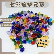 (店+)沐晨植物園｜七彩琉璃元寶 水晶元寶 玻璃裝飾 擺飾 聚寶盆 金元寶 招財 風水 開運 小元寶