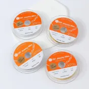 (店+)｜雨林薰舍｜韓國製造 (整卷50米有線軸)7股串珠金絲軟線鋼絲線 304不鏽鋼保色 DIY串珠線 手工鋼絲線