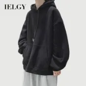 IELGY 時尚青春Ielgy寬款素色連帽衫