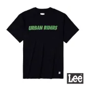 Lee 綠草標語印花短T 男 Urban Riders 黑LL220337K11